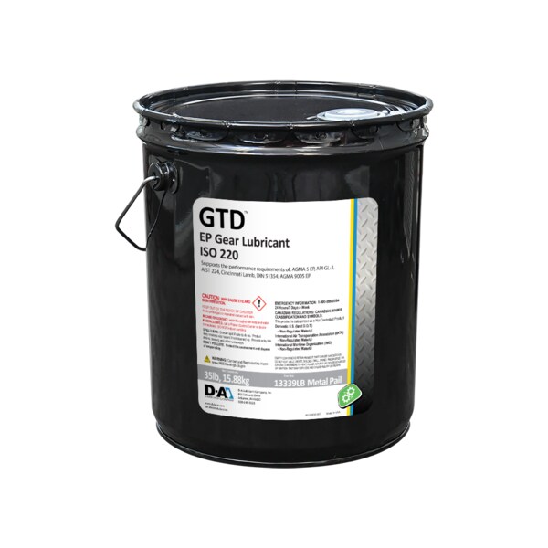 D-A Lubricant Co D-A GTD Gear Oil ISO 220 - 35 Lb Metal Pail 13339LB - main